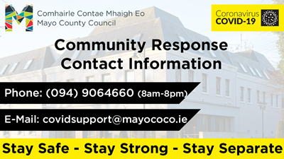 Mayo County Council takes the lead in co-ordinating local organisations to assist citizens during Covid-19